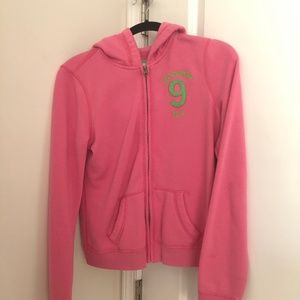 ABERCROMBIE KIDS PINK ZIP UP